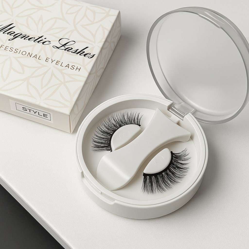 ✨ Faux Cils Magnétiques Réutilisables – Regard Glamour en 5 secondes !