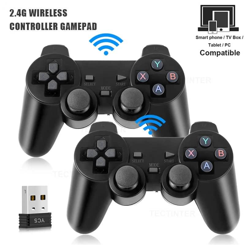 🎮 Console Rétro Sans Fil – 2.4G avec Manettes & Jeux Classiques (Plug & Play)