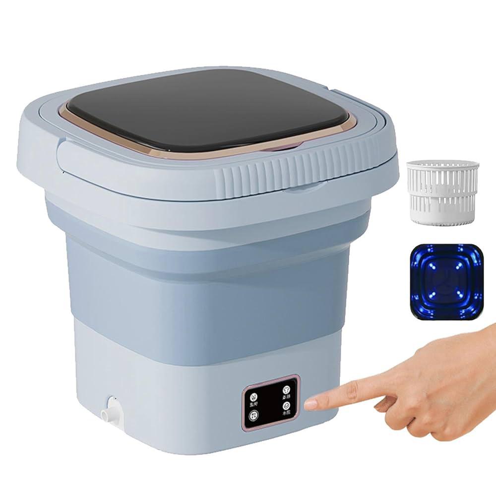 🧺 Mini Machine à Laver Portable & Pliable – 9L avec Affichage Digital