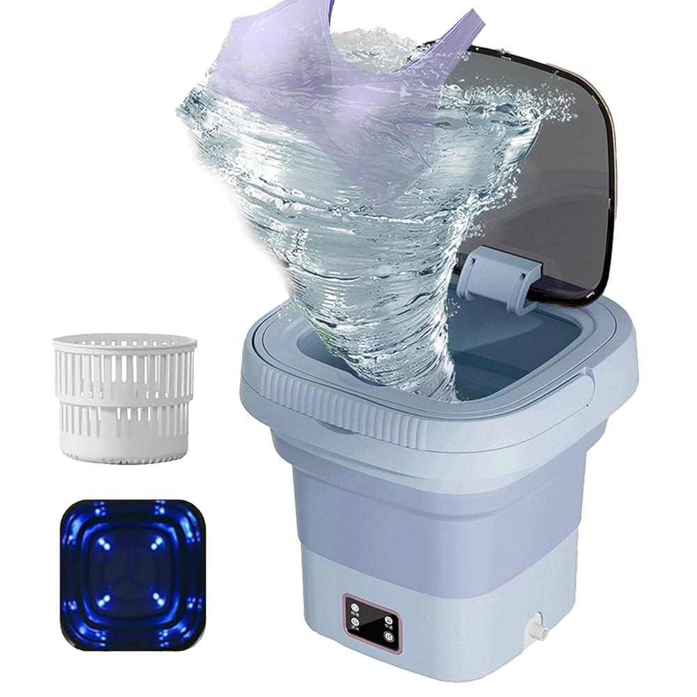 🧺 Mini Machine à Laver Portable & Pliable – 9L avec Affichage Digital