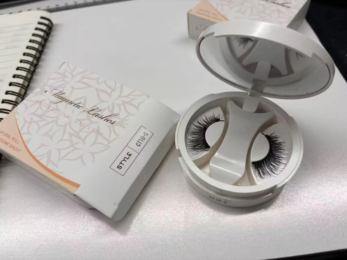 ✨ Faux Cils Magnétiques Réutilisables – Regard Glamour en 5 secondes !
