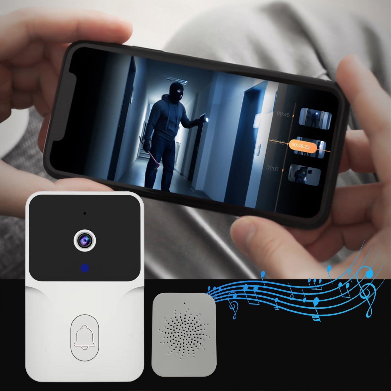 Sonnette Sans Fil Innovante et Intelligente avec Caméra