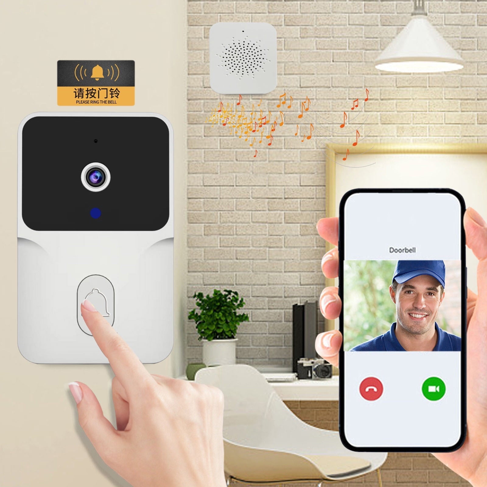 Sonnette Sans Fil Innovante et Intelligente avec Caméra
